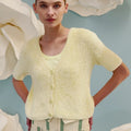 BELLA Short-sleeved Cardigan Pattern Kit in VELVET by LANGYARNS | Fatto a Mano 288-043