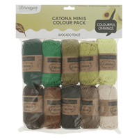 Scheepjes Yarn Avocado Toast Scheepjes | Catona Colour Packs | 4 Ply | 2495