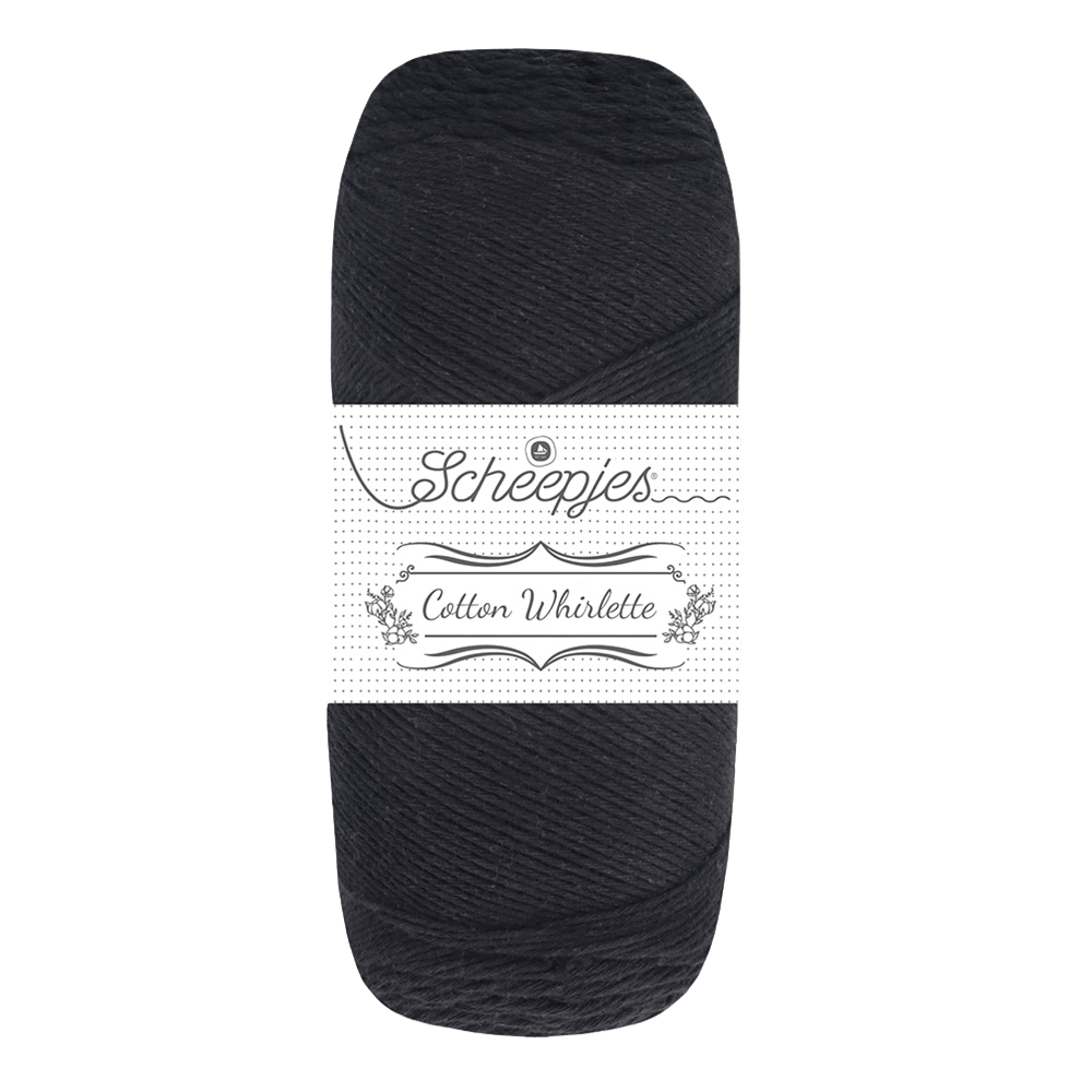 Scheepjes Yarn Black Bean Scheepjes | Cotton Whirlette | 4 Ply | 1702