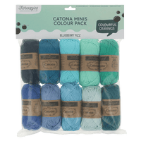 Scheepjes Yarn Blueberry Fizz Scheepjes | Catona Colour Packs | 4 Ply | 2495