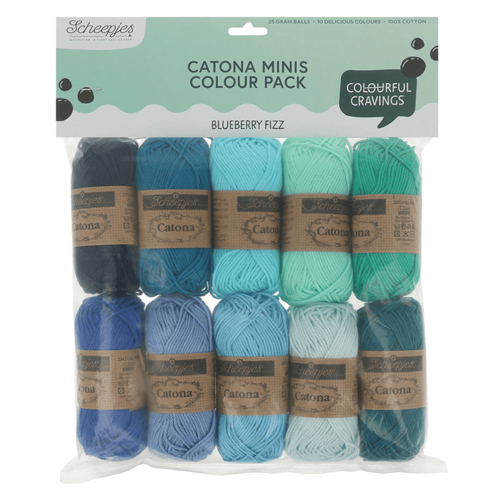 Scheepjes Yarn Blueberry Fizz Scheepjes | Catona Colour Packs | 4 Ply | 2495