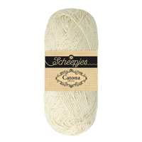 Scheepjes Yarn Bridal White with Gold Scheepjes | Catona Shine | 4 Ply | 1778