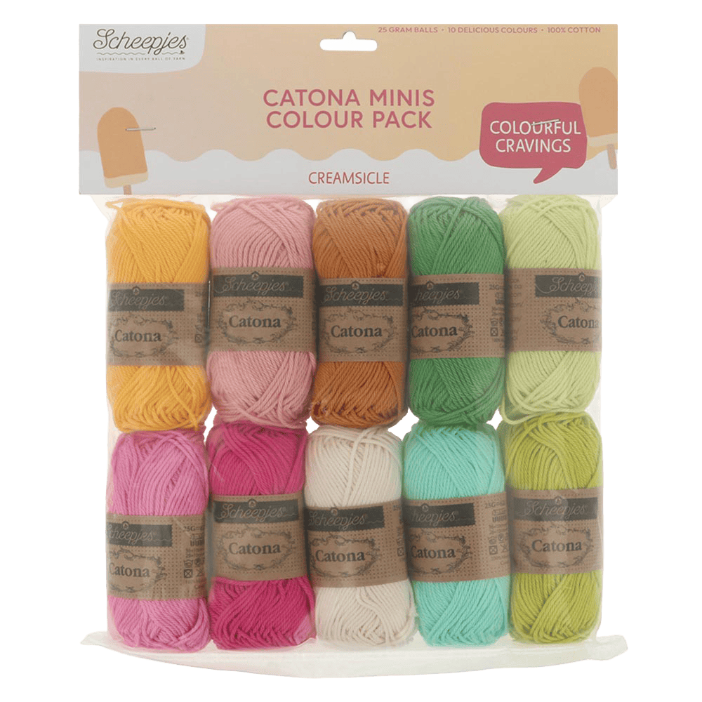 Scheepjes Yarn Creamsicle Scheepjes | Catona Colour Packs | 4 Ply | 2495