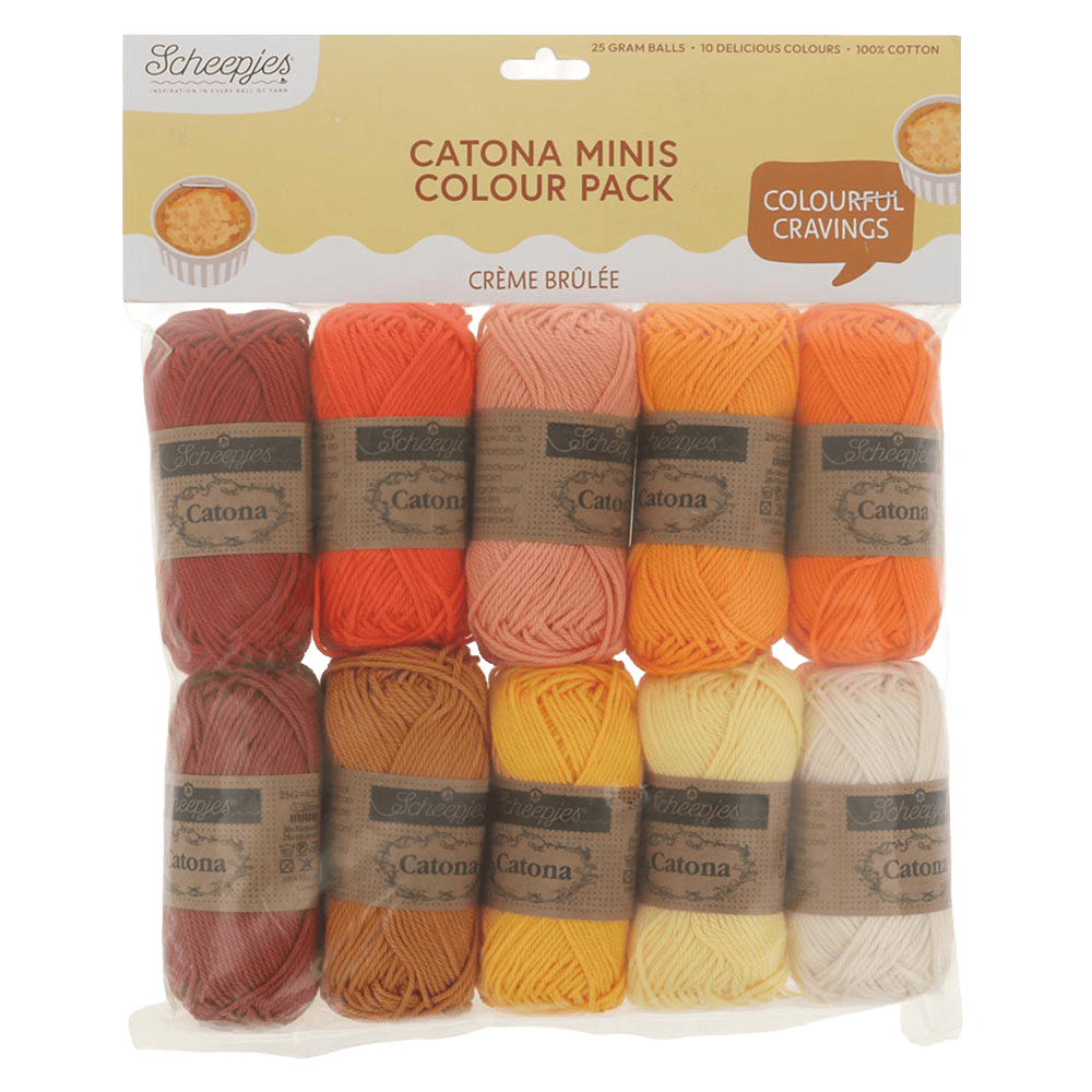 Scheepjes Yarn Crème Brûlée Scheepjes | Catona Colour Packs | 4 Ply | 2495