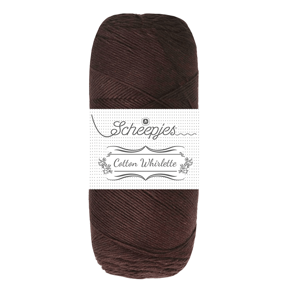 Scheepjes Yarn Dark Chocolate Scheepjes | Cotton Whirlette | 4 Ply | 1702