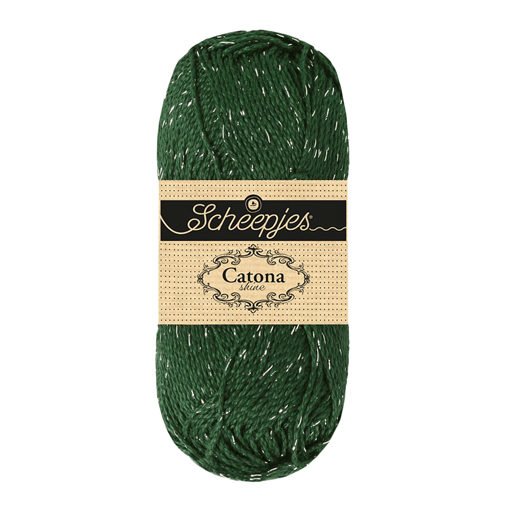 Scheepjes Yarn Fir with Silver Scheepjes | Catona Shine | 4 Ply | 1778