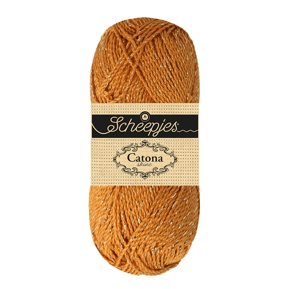 Scheepjes Yarn Ginger with Gold Scheepjes | Catona Shine | 4 Ply | 1778