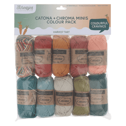 Scheepjes Yarn Harvest Tart Scheepjes | Catona & Chroma Colour Packs | 4 Ply | 2496