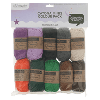 Scheepjes Yarn Midnight Feast Scheepjes | Catona Colour Packs | 4 Ply | 2495