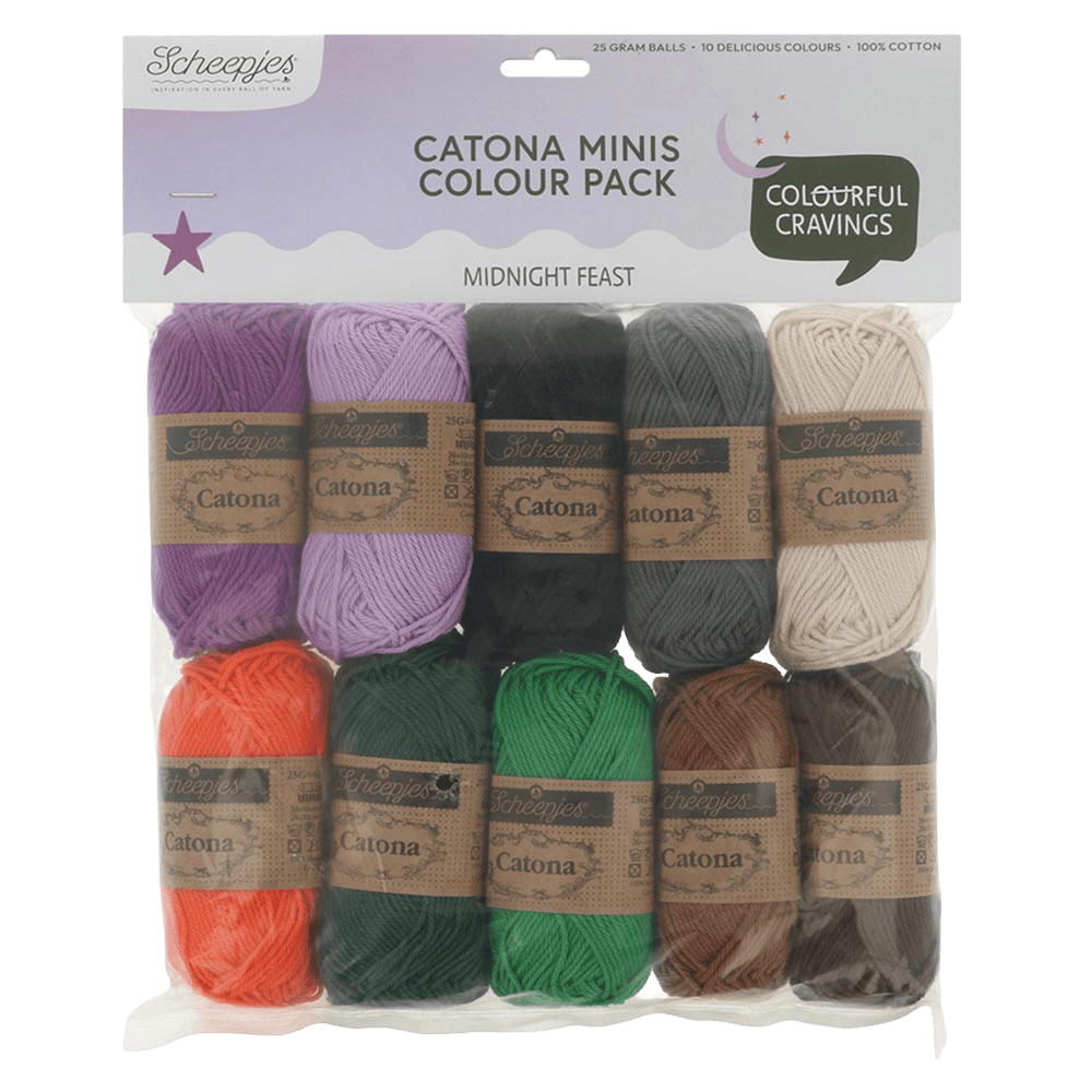 Scheepjes Yarn Midnight Feast Scheepjes | Catona Colour Packs | 4 Ply | 2495