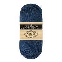 Scheepjes Yarn Midnight with Rainbow Scheepjes | Catona Shine | 4 Ply | 1778