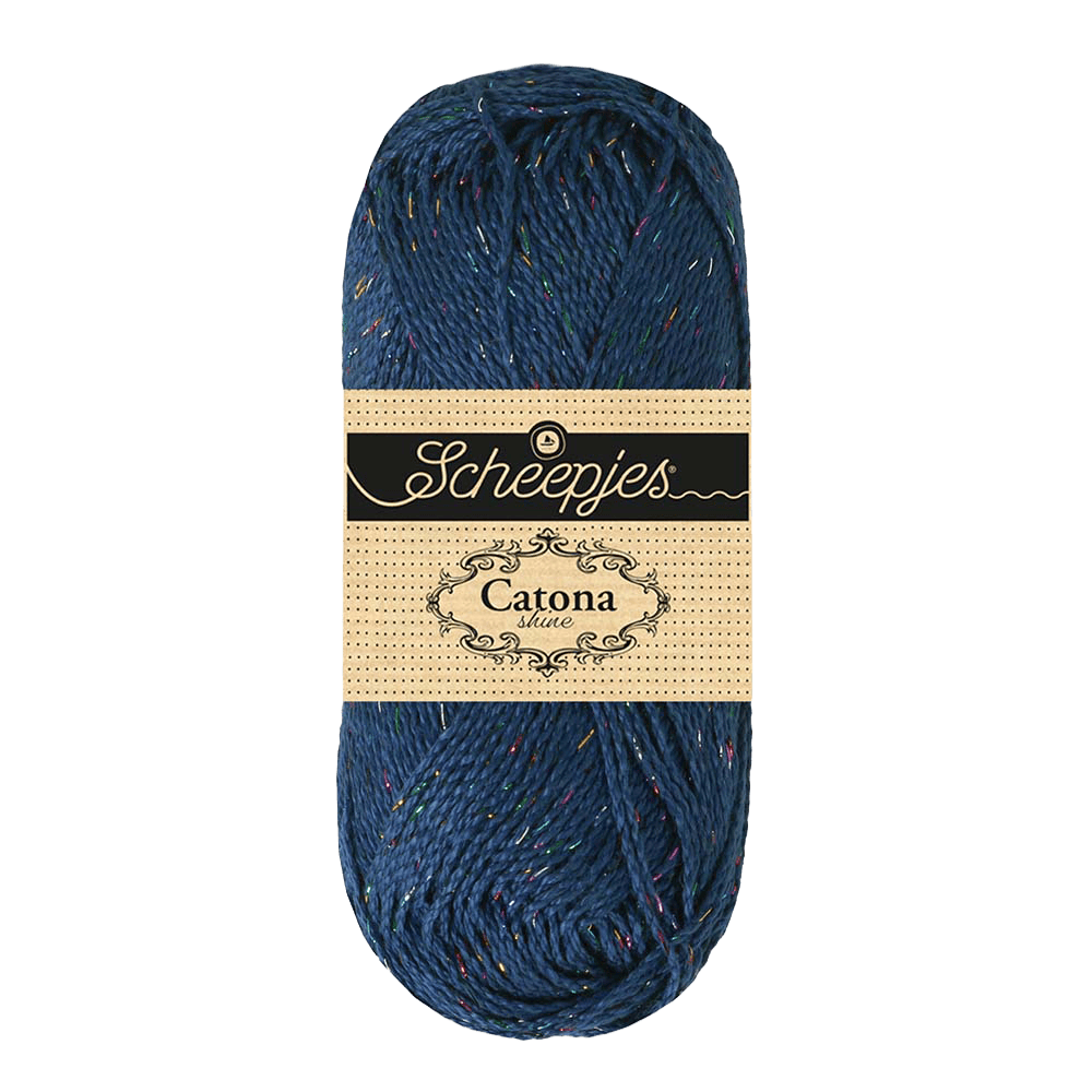 Scheepjes Yarn Midnight with Rainbow Scheepjes | Catona Shine | 4 Ply | 1778