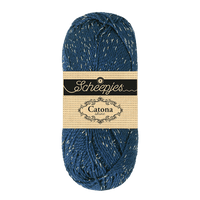 Scheepjes Yarn Midnight with Silver Scheepjes | Catona Shine | 4 Ply | 1778