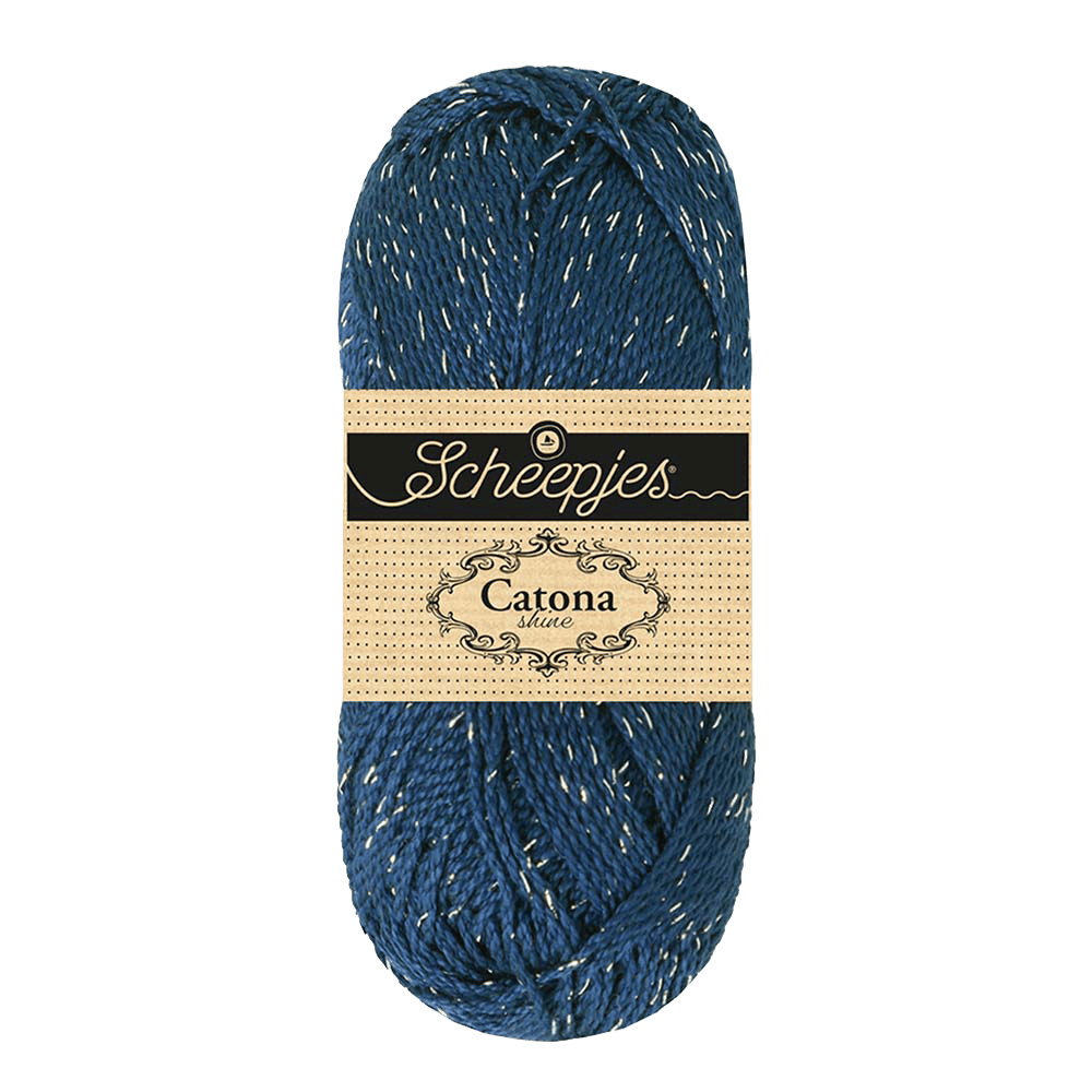 Scheepjes Yarn Midnight with Silver Scheepjes | Catona Shine | 4 Ply | 1778