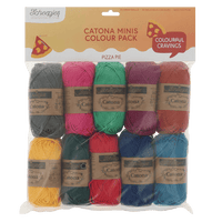 Scheepjes Yarn Pizza Pie Scheepjes | Catona Colour Packs | 4 Ply | 2495