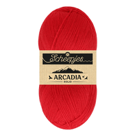 Scheepjes Yarn Red Beach 808 Scheepjes | Arcadia Solid Colour | 1744