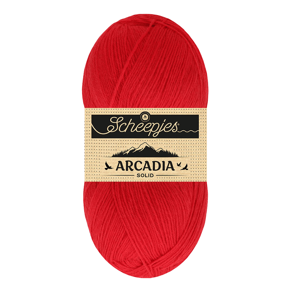 Scheepjes Yarn Red Beach Scheepjes | Arcadia Solid Colour | 1744