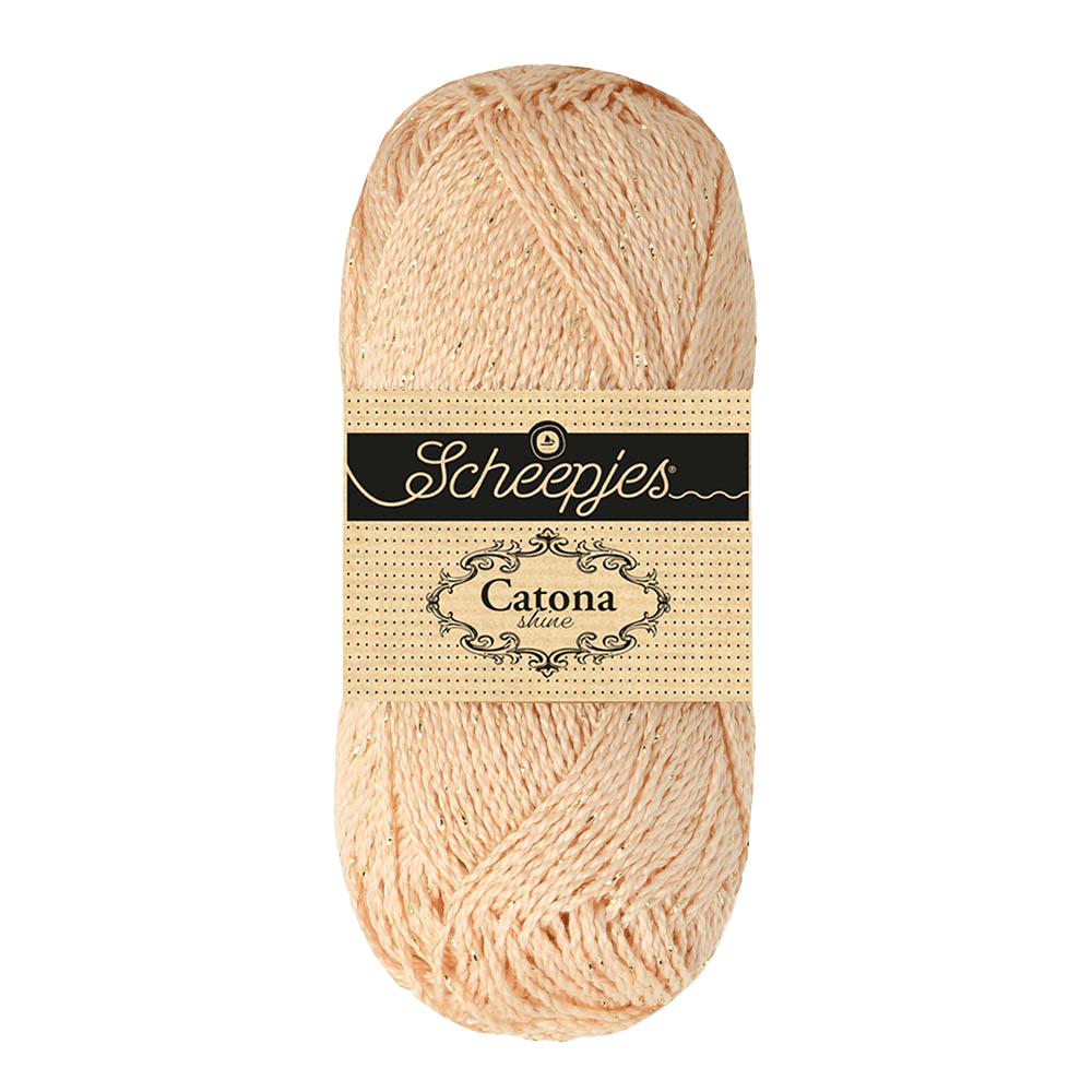 Scheepjes Yarn Shell with Gold Scheepjes | Catona Shine | 4 Ply | 1778