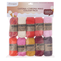 Scheepjes Yarn Summer Sherbet Scheepjes | Catona & Chroma Colour Packs | 4 Ply | 2496