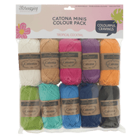 Scheepjes Yarn Tropical Cocktail Scheepjes | Catona Colour Packs | 4 Ply | 2495