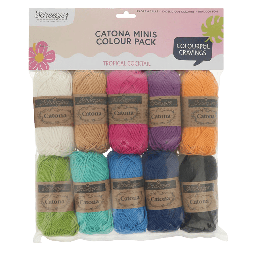 Scheepjes Yarn Tropical Cocktail Scheepjes | Catona Colour Packs | 4 Ply | 2495