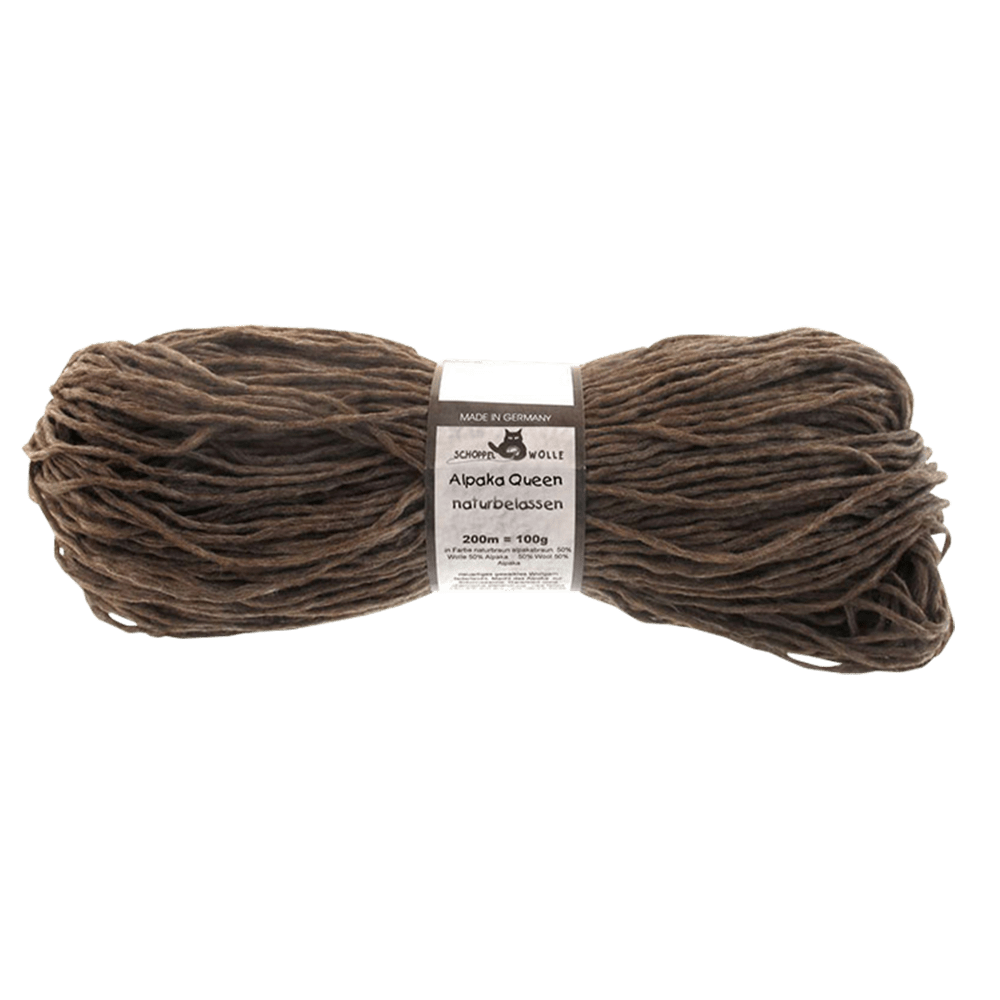 Schoppel Wolle Yarn Alpaca Brown SCHOPPEL | Alpaka Queen - Natural | Aran / Chunky | 5 Pack | 1431
