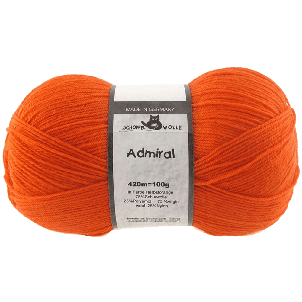 Schoppel Wolle Yarn Autumn Orange SCHOPPEL | Sock Yarn | Admiral | 1566