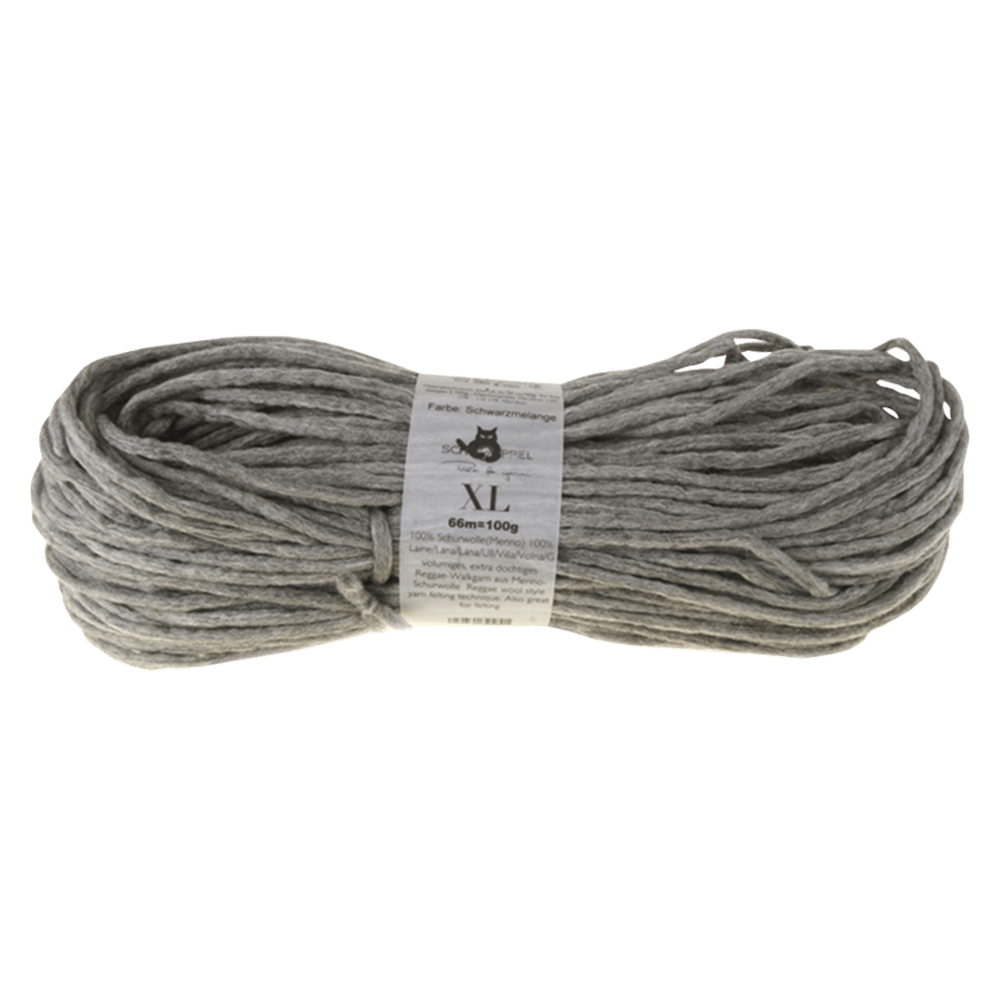 Schoppel Wolle Yarn Black Mélange SCHOPPEL | XL | Super Chunky | 5 Pack | 81314