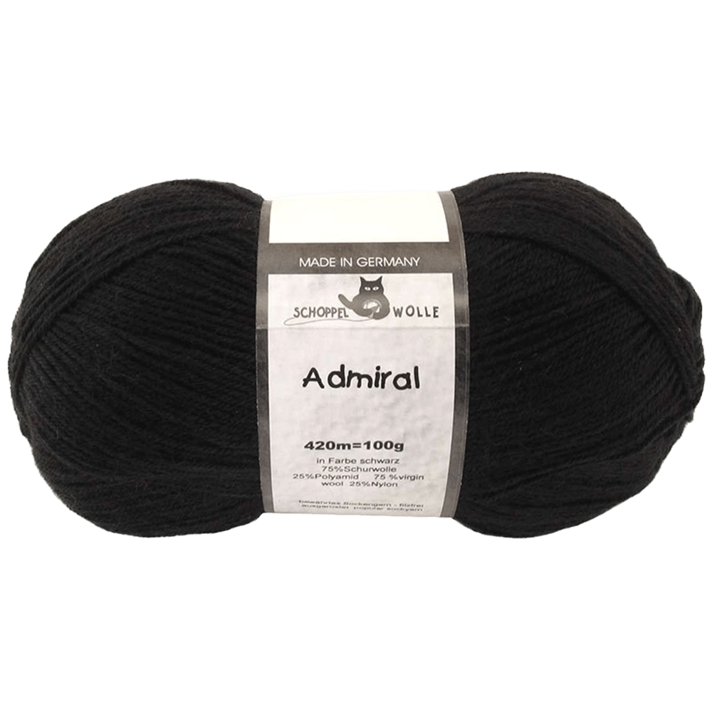 Schoppel Wolle Yarn Black SCHOPPEL | Sock Yarn | Admiral | 1566