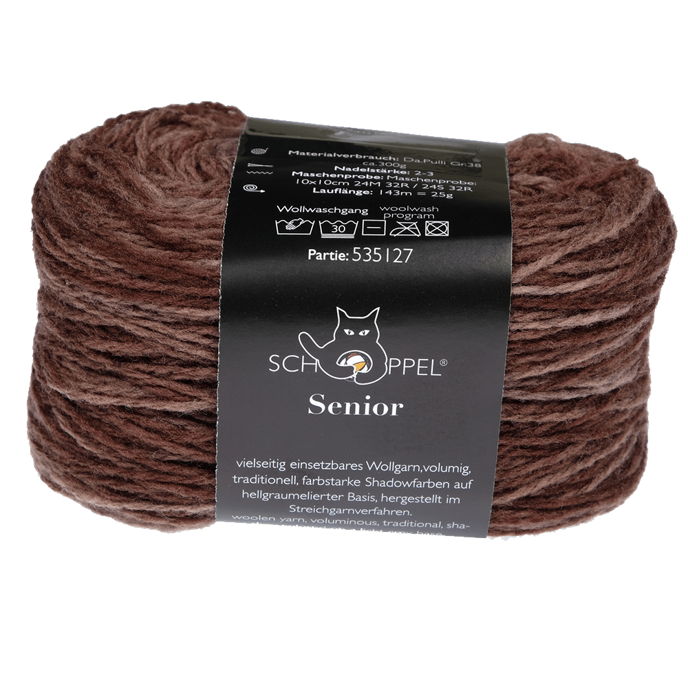 Schoppel Wolle Yarn Dark Chocolate by Dibadu 2617 SCHOPPEL | Senior | 1995