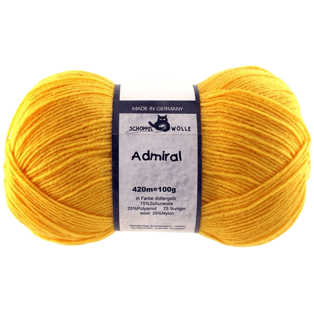 Schoppel Wolle Yarn Egg Yolk Yellow SCHOPPEL | Sock Yarn | Admiral | 1566
