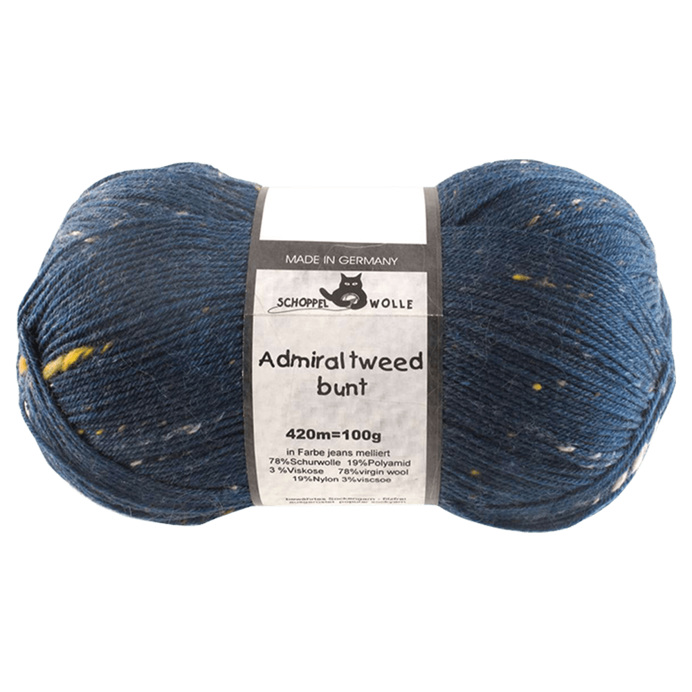 Schoppel Wolle Yarn Jeans SCHOPPEL | Sock Yarn | Admiral Tweed Bunt | 254