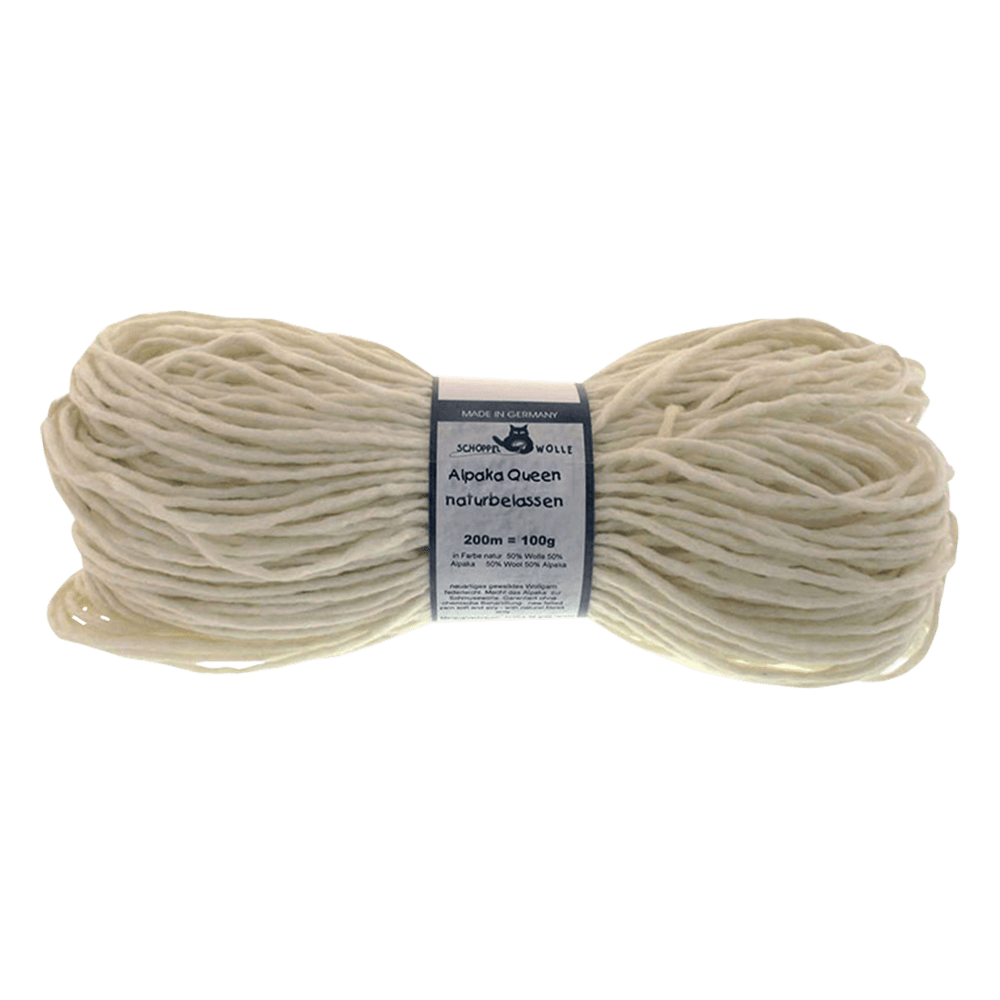 Schoppel Wolle Yarn Off-White SCHOPPEL | Alpaka Queen - Natural | Aran / Chunky | 5 Pack | 1431