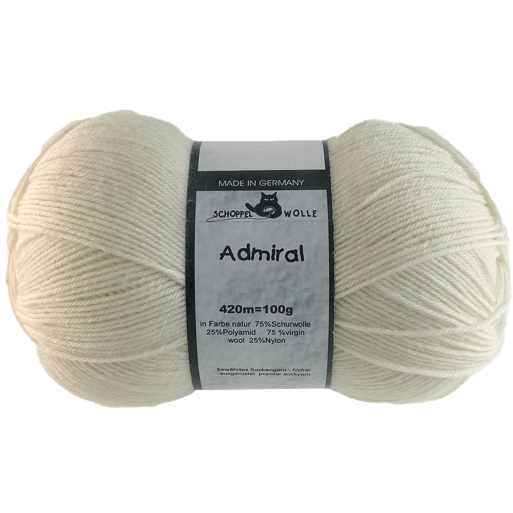 Schoppel Wolle Yarn Off-White SCHOPPEL | Sock Yarn | Admiral | 1566