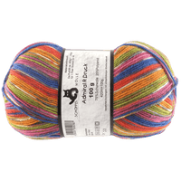 Schoppel Wolle Yarn Orange Red Blue SCHOPPEL | Sock Yarn | Admiral R Druck | 1566R