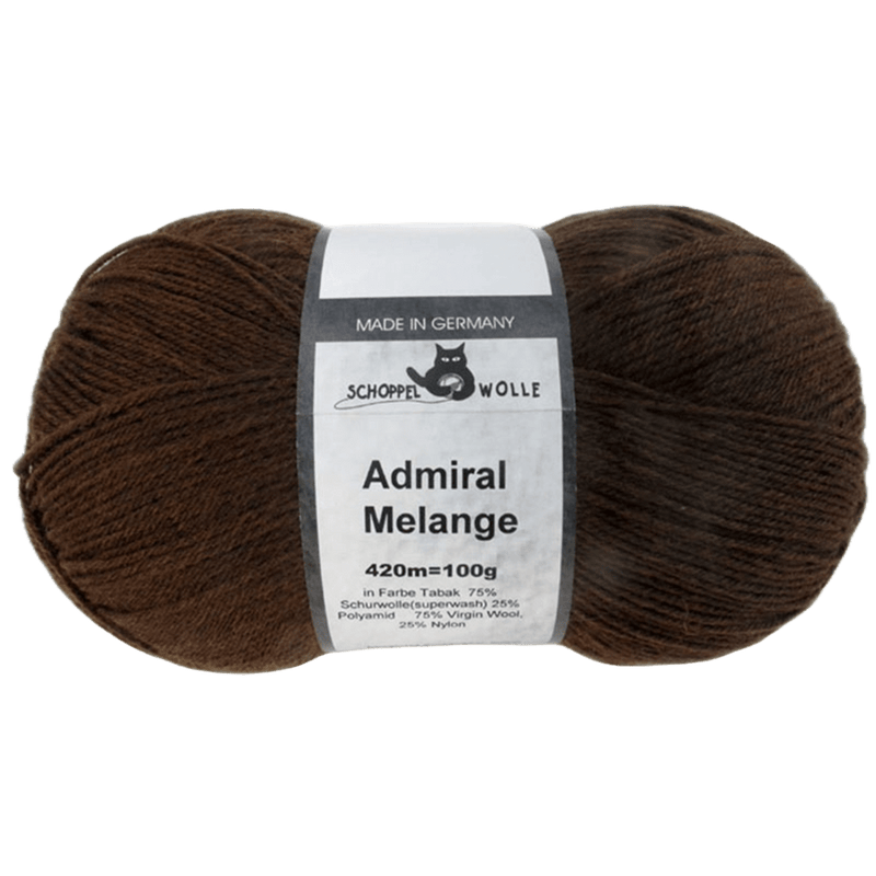 Schoppel Wolle Yarn Tobacco SCHOPPEL | Sock Yarn | Admiral Mélange | 1566K