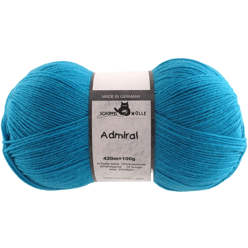 Schoppel Wolle Yarn Turquoise SCHOPPEL | Sock Yarn | Admiral | 1566