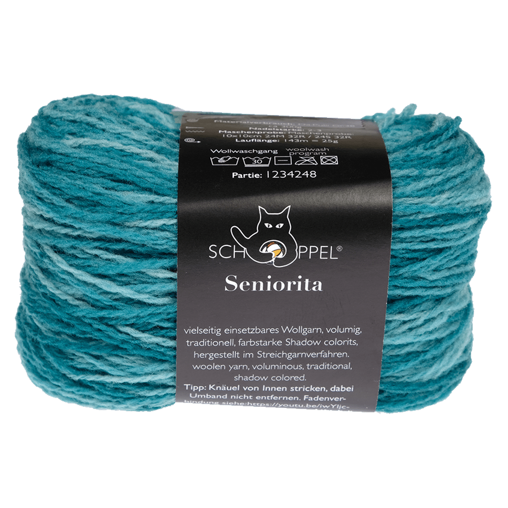 Schoppel Wolle Yarn Uber-Turquoise SCHOPPEL | Seniorita | 1994