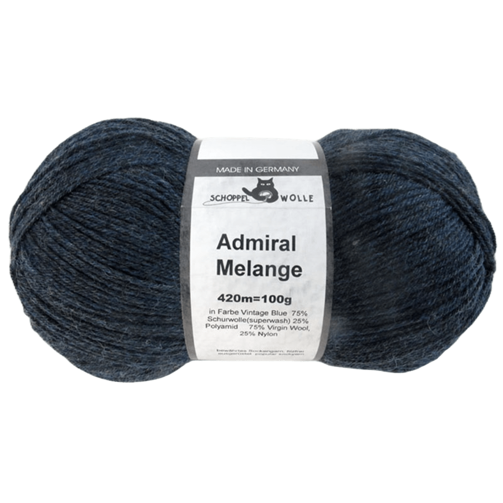 Schoppel Wolle Yarn Vintage Blue SCHOPPEL | Sock Yarn | Admiral Mélange | 1566K