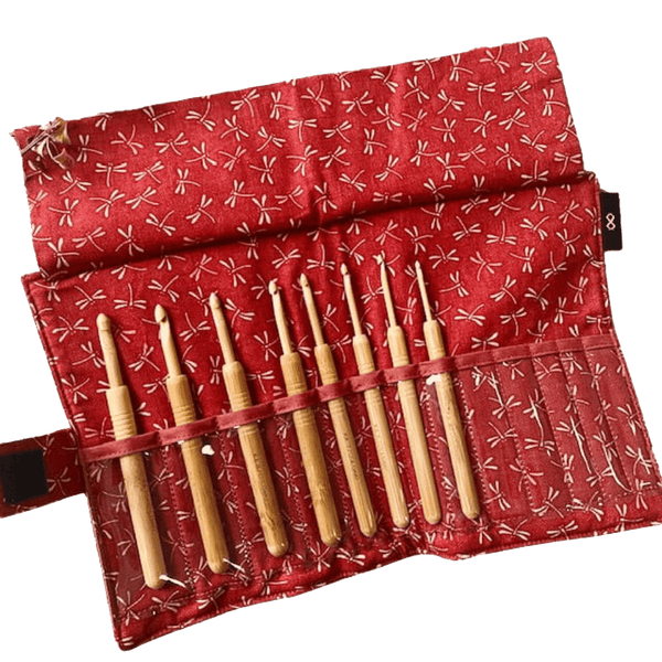 Seeknit | Single Ended Crochet Hook Set with Bamboo Tip | Koshitsu
