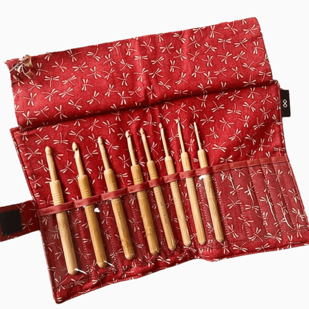 Seeknit Crochet Hooks Seeknit | Koshitsu | Single Ended Crochet Hook Set with Bamboo Tip