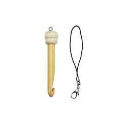Seeknit Crochet Hooks Seeknit | Mini Bamboo Crochet Hook with Strap