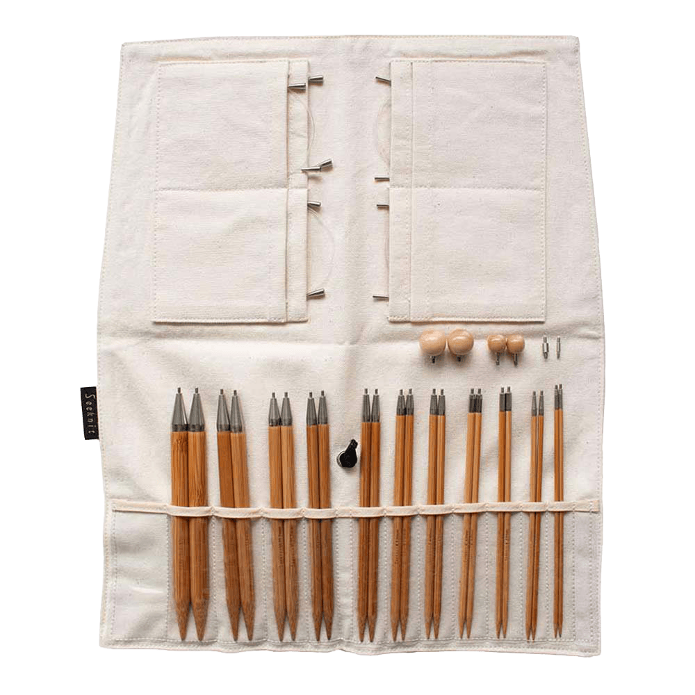 Seeknit Knitting Needle 15cm / White Seeknit | Seeknit Curve Interchangeable Knitting Needle Tips Set Premier White | Koshitsu