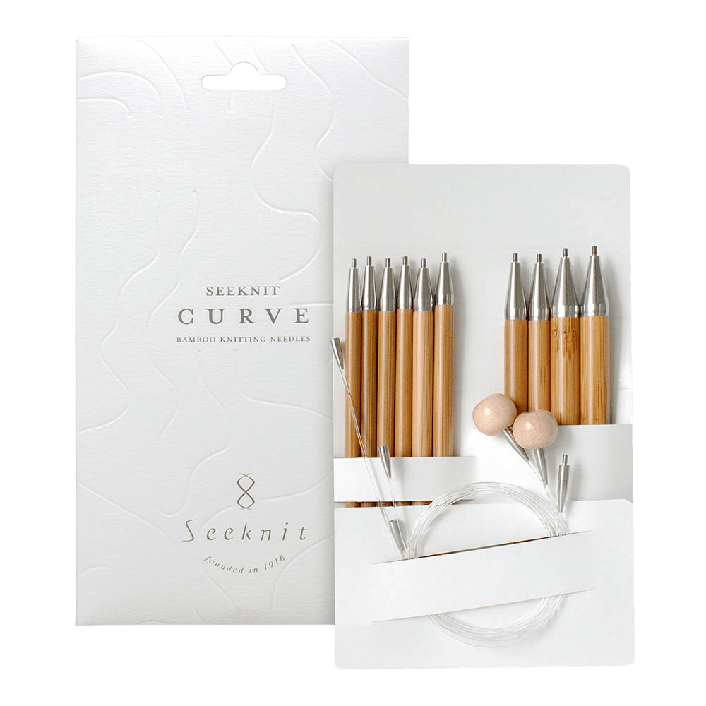 Seeknit Knitting Needle 15cm / White Seeknit | Seeknit Curve Interchangeable Needle Set L White | Koshitsu