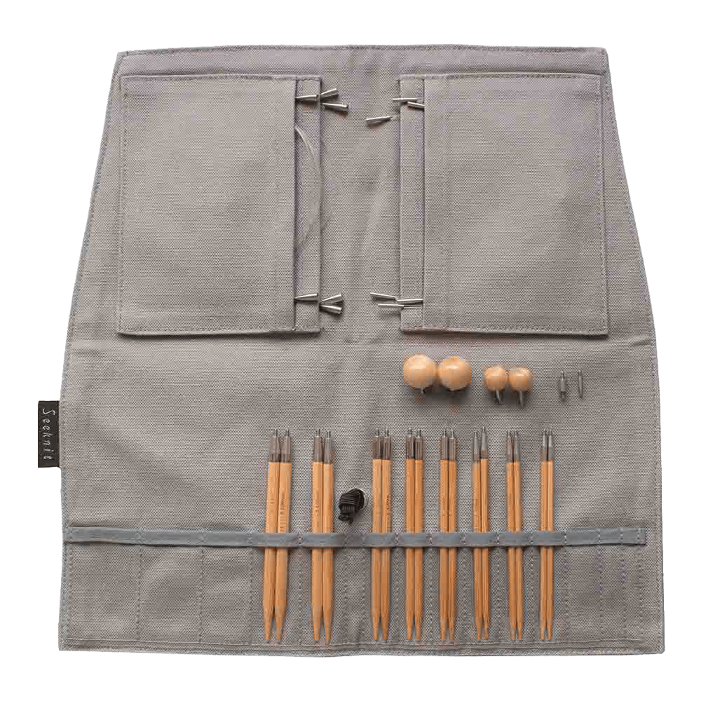 Seeknit Knitting Needle Grey Seeknit | 10cm Interchangeable Needle First Set | Curve