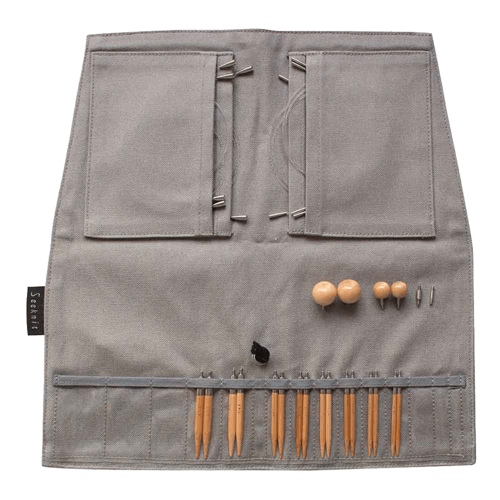 Seeknit Knitting Needle Grey Seeknit | 6cm Interchangeable Needle First Set | Curve