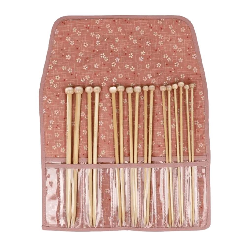 Seeknit Knitting Needle Pink Seeknit | Single Pointed Needle Set Bamboo | Shirotake