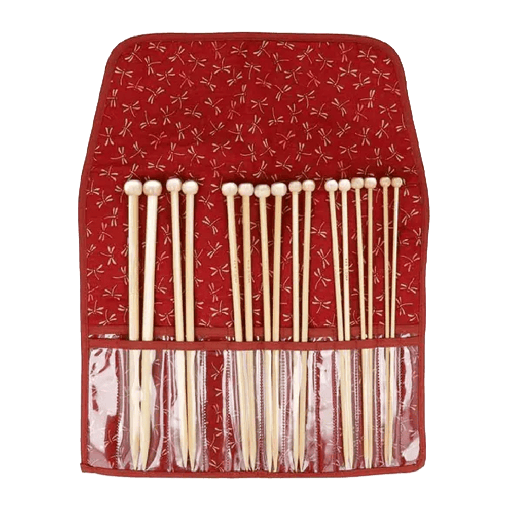 Seeknit Knitting Needle Red Seeknit | Single Pointed Needle Set Bamboo | Shirotake