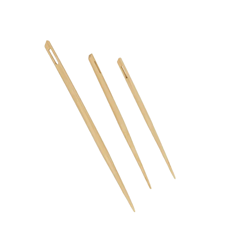 Seeknit Knitting Needle Seeknit | Blunt Needle Set Bamboo | 3 pieces | Shirotake