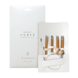 Seeknit Knitting Needle Seeknit | Seeknit Curve Interchangeable Needle Set M White | Koshitsu
